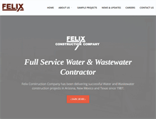 Tablet Screenshot of felixconstruction.com